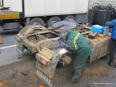 Сварка и ремонт грузовой машины